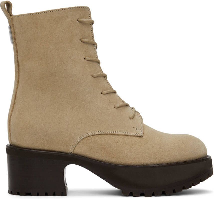 BY FAR Beige Cobain Boots