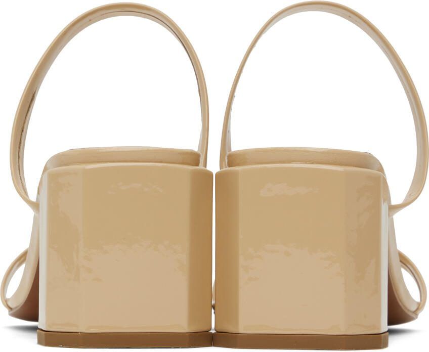 BY FAR Beige Tanya Sandals