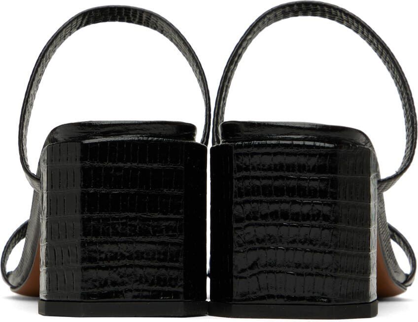 BY FAR Black Tanya Sandals