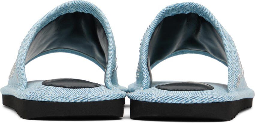 BY FAR Blue Ari Stud Slides