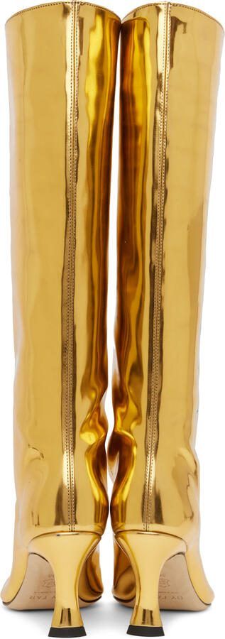 BY FAR Gold Stevie 42 Boots - Picture 5