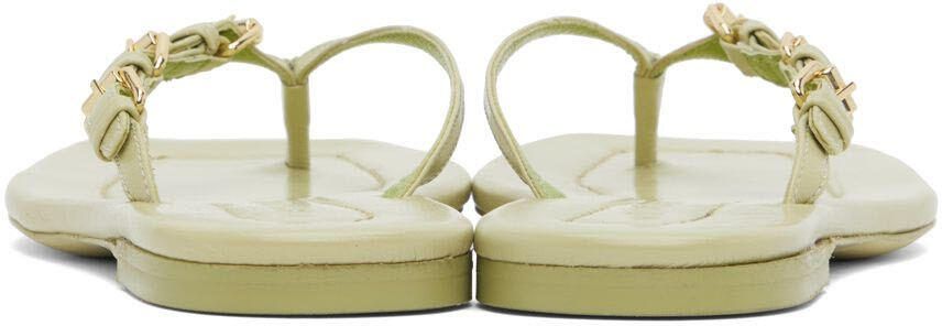 BY FAR Green Mare Flip Flop Sandals