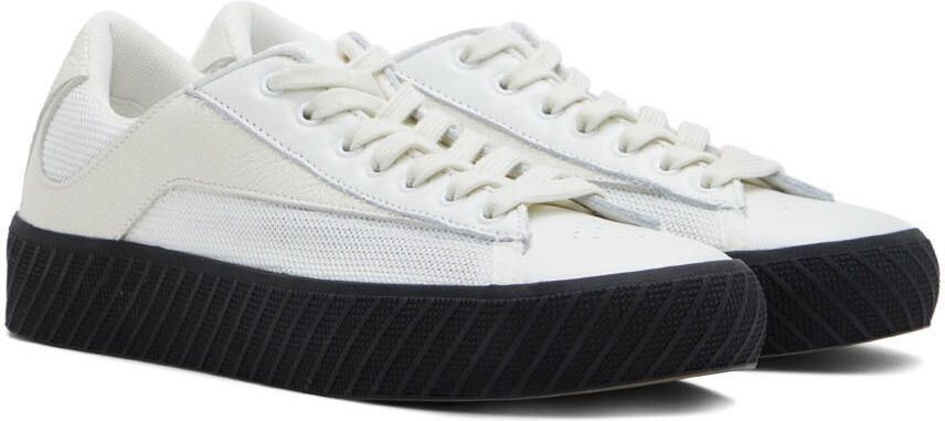 BY FAR Off-White  Black Rodina Low-Top Sneakers - Picture 2