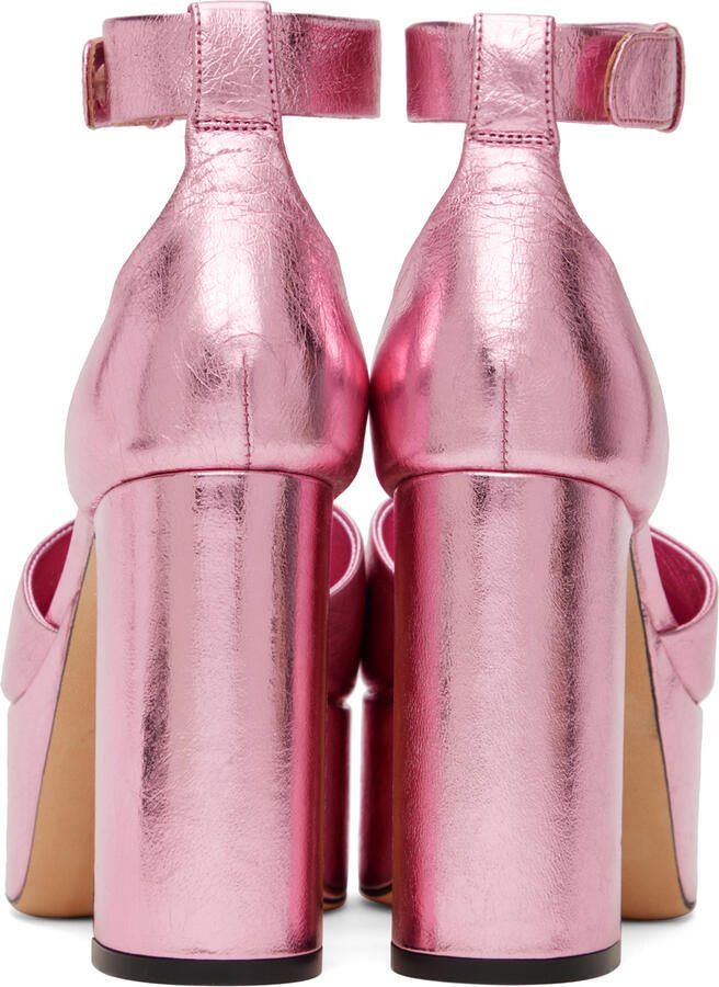 BY FAR Pink Barb Heels - Picture 3