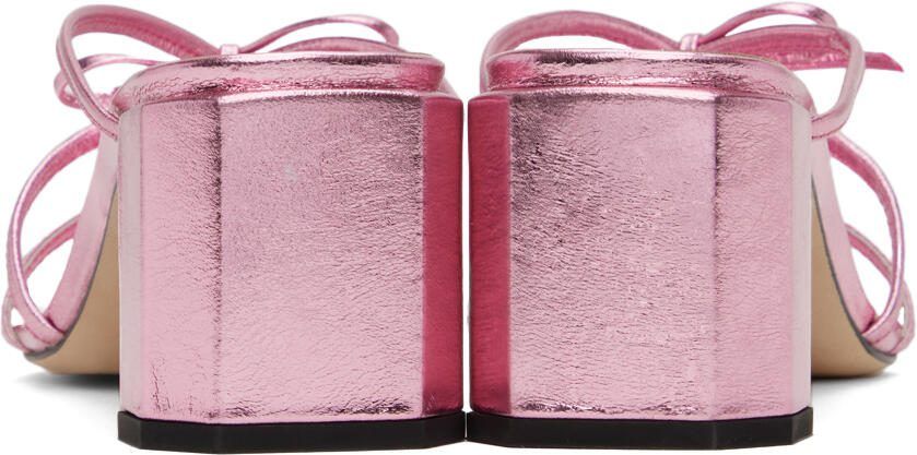 BY FAR Pink June Heeled Sandals