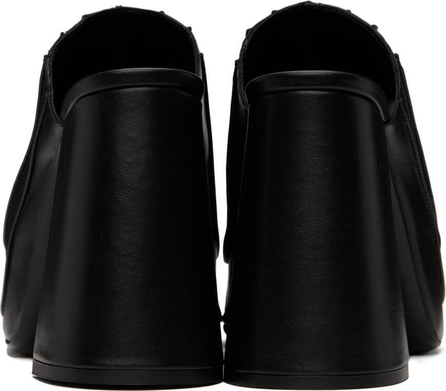 BY FAR SSENSE Exclusive Black Brad Heeled Sandals
