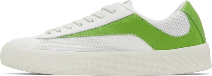 BY FAR White  Green Rodina Sneakers - Picture 4
