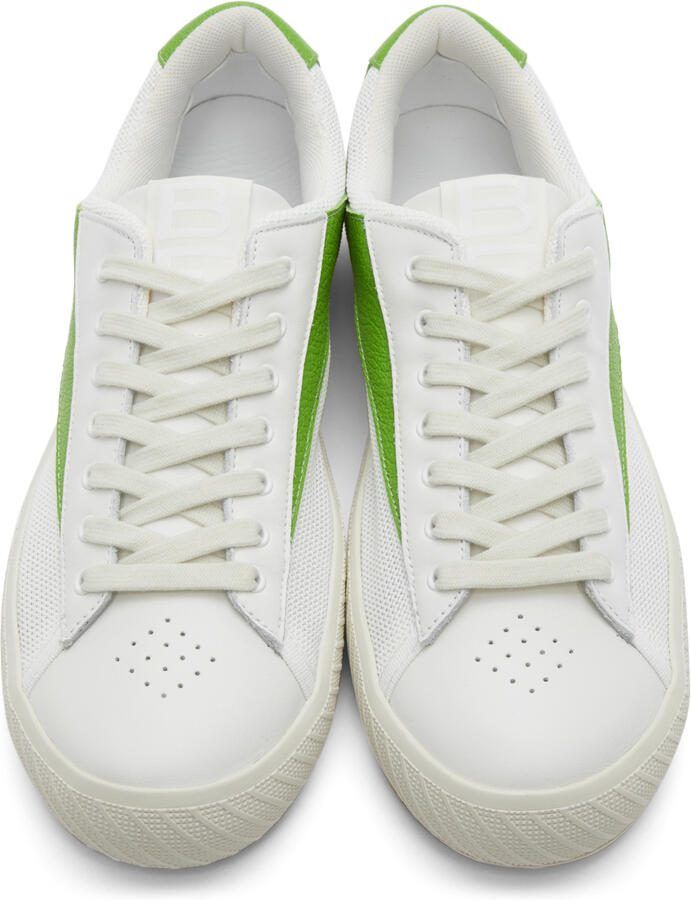 BY FAR White  Green Rodina Sneakers