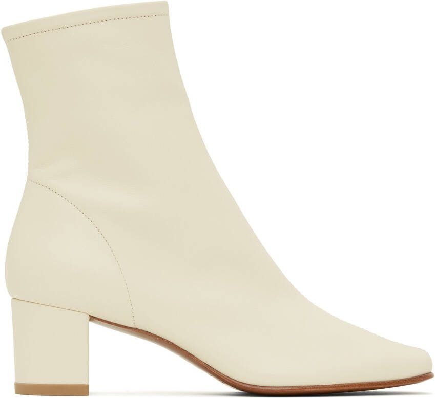 BY FAR Off-White Sofia Ankle Boots - Picture 5