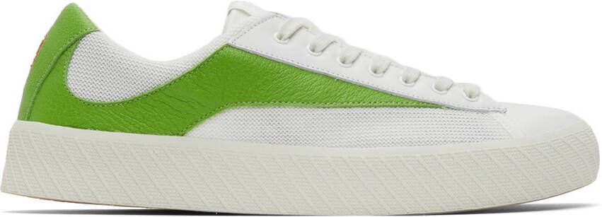 BY FAR White  Green Rodina Sneakers - Picture 5