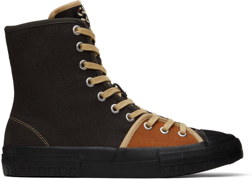 CAMPERLAB Brown  Orange Color Block Sneakers - Picture 5