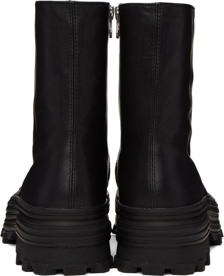 CAMPERLAB Black Calfskin Traktori Ankle Boots - Picture 2