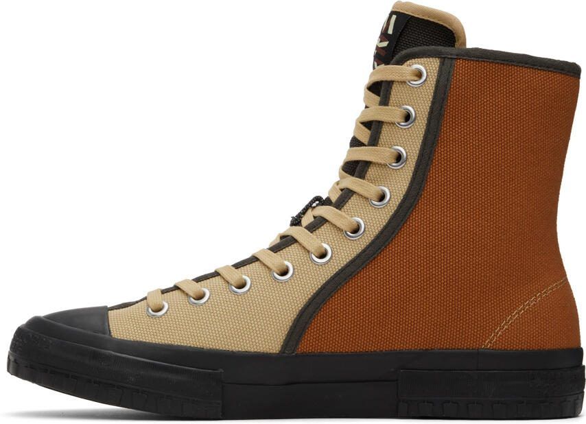CAMPERLAB Brown  Orange Color Block Sneakers - Picture 3