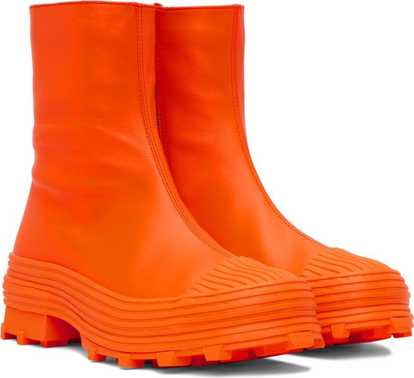 CAMPERLAB Orange Traktori Boots - Picture 2