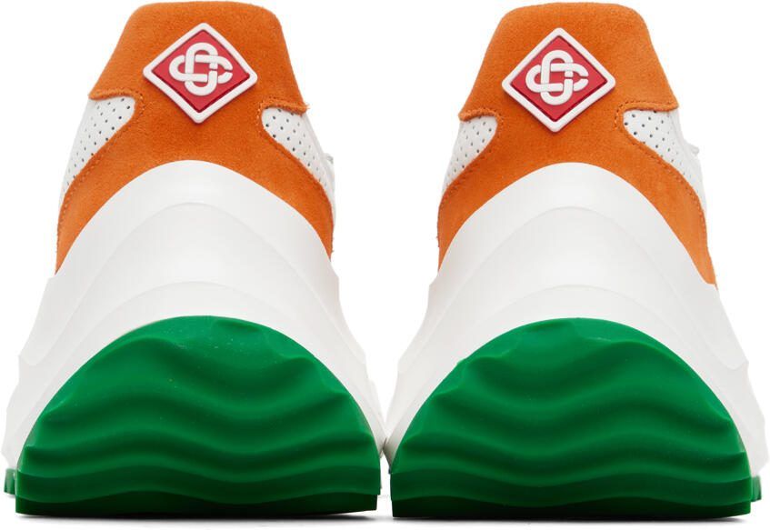 Casablanca White  Orange Atlantis Sneakers