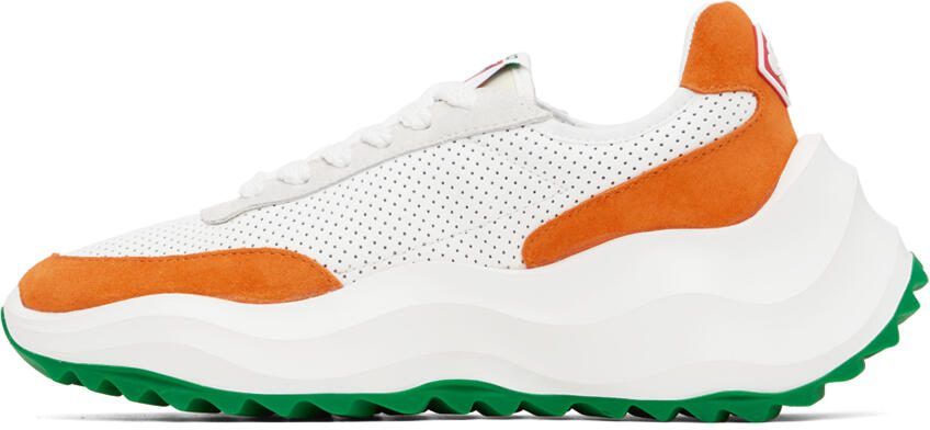 Casablanca White  Orange Atlantis Sneakers - Picture 3