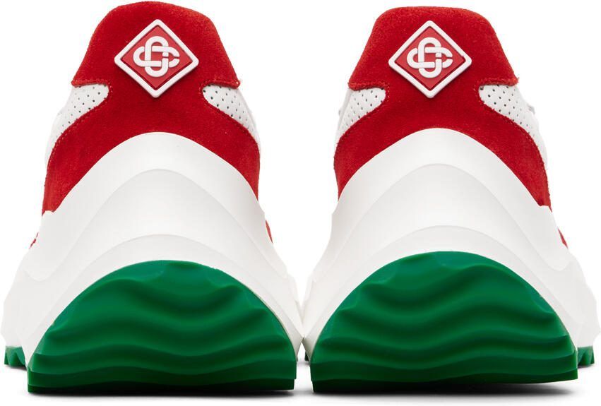 Casablanca White  Red Atlantis Sneakers