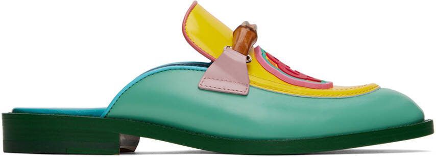 Casablanca Green  Yellow Memphis Mules - Picture 5