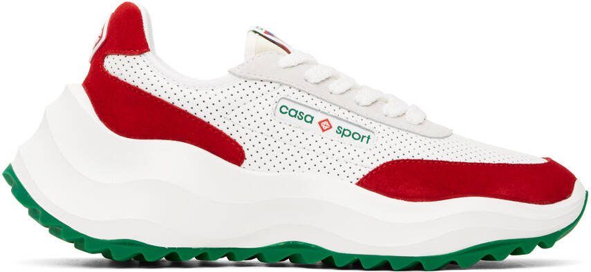 Casablanca White  Red Atlantis Sneakers - Picture 5