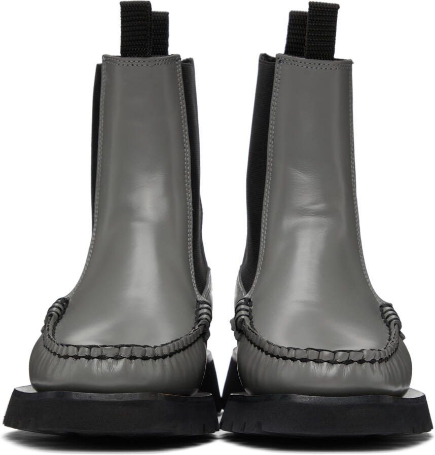 Cecilie Bahnsen Grey Alda Chelsea Boots