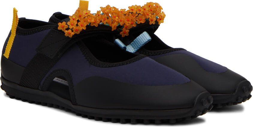 Cecilie Bahnsen Navy  Black Sara Sneakers - Picture 2