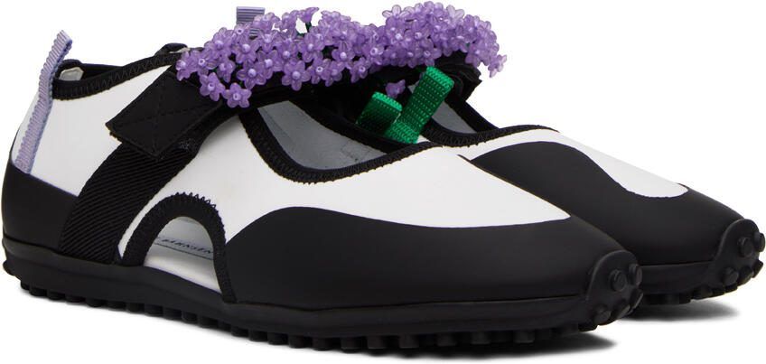 Cecilie Bahnsen White  Black Sara Sneakers - Picture 2