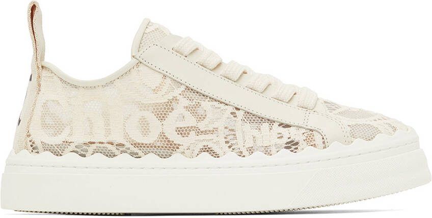 Chloé Beige Lauren Sneakers - Picture 4