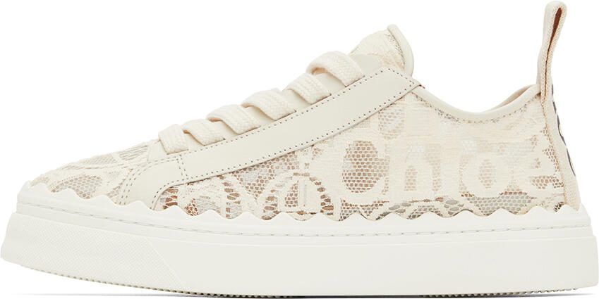 Chloé Beige Lauren Sneakers - Picture 3