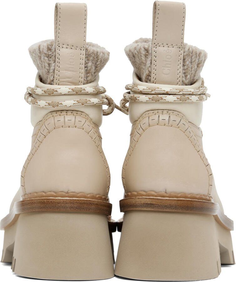 Chloé Beige Owena Ankle Boots