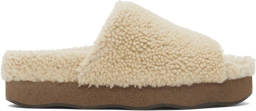 Chloé Beige Wavy Sandals - Picture 5