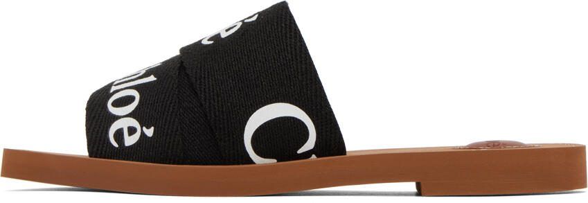 Chloé Black Woody Flat Mules - Picture 4