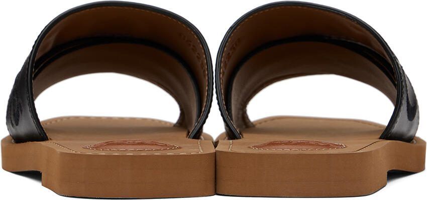 Chloé Black Woody Slides