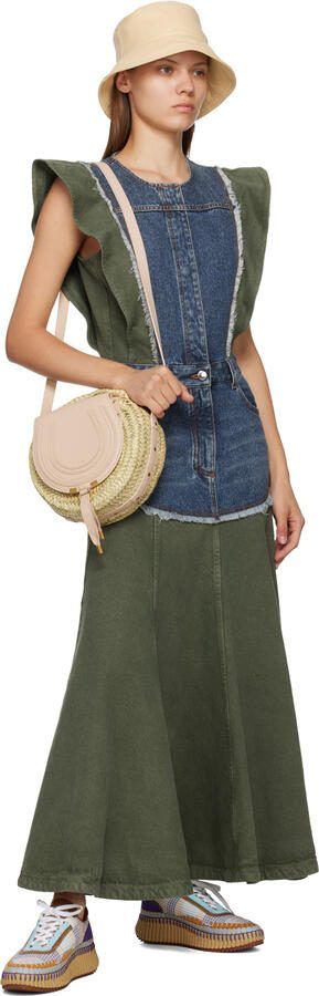 Chloé Blue  Brown Nama Sneakers - Picture 4