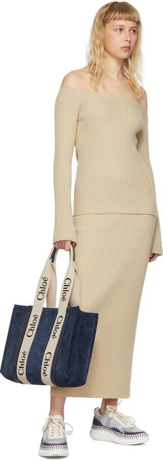 Chloé Blue Nama Sneakers - Picture 4