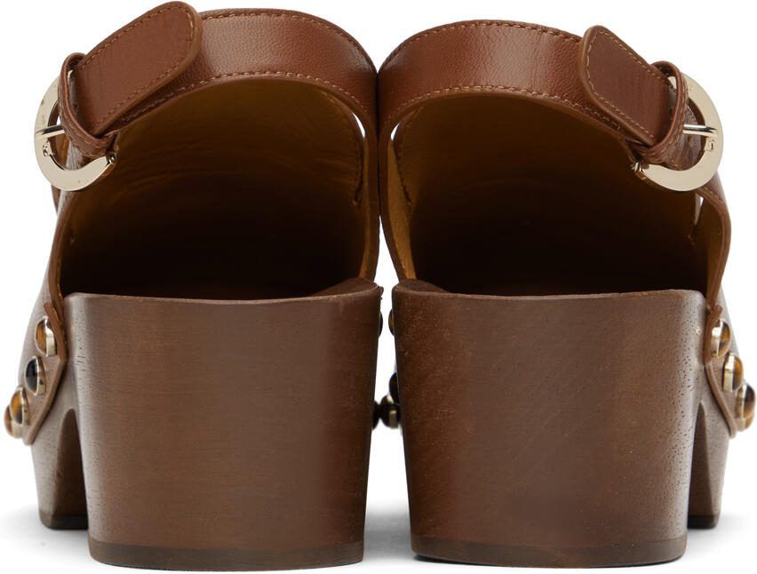 Chloé Brown Aurna Clogs