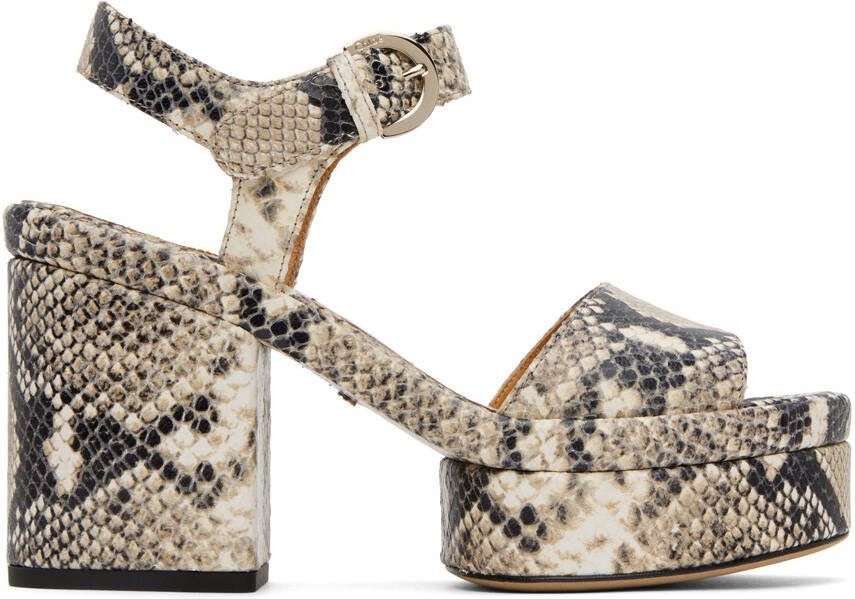 Chloé Gray Odina Heeled Sandals - Picture 5