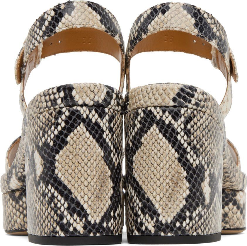 Chloé Gray Odina Heeled Sandals