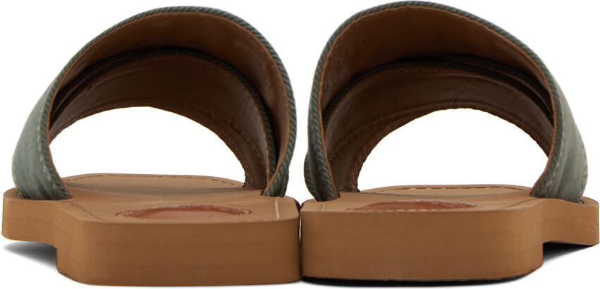 Chloé Green Woody Sandals