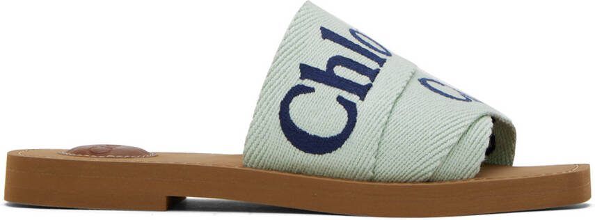 Chloé Green Woody Slides - Picture 2