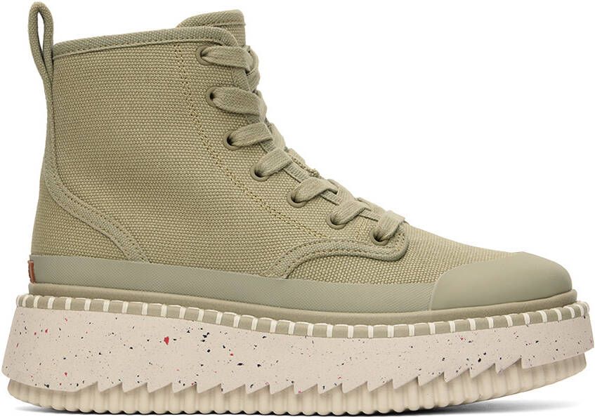 Chloé Khaki Lilli Desert Boots - Picture 5