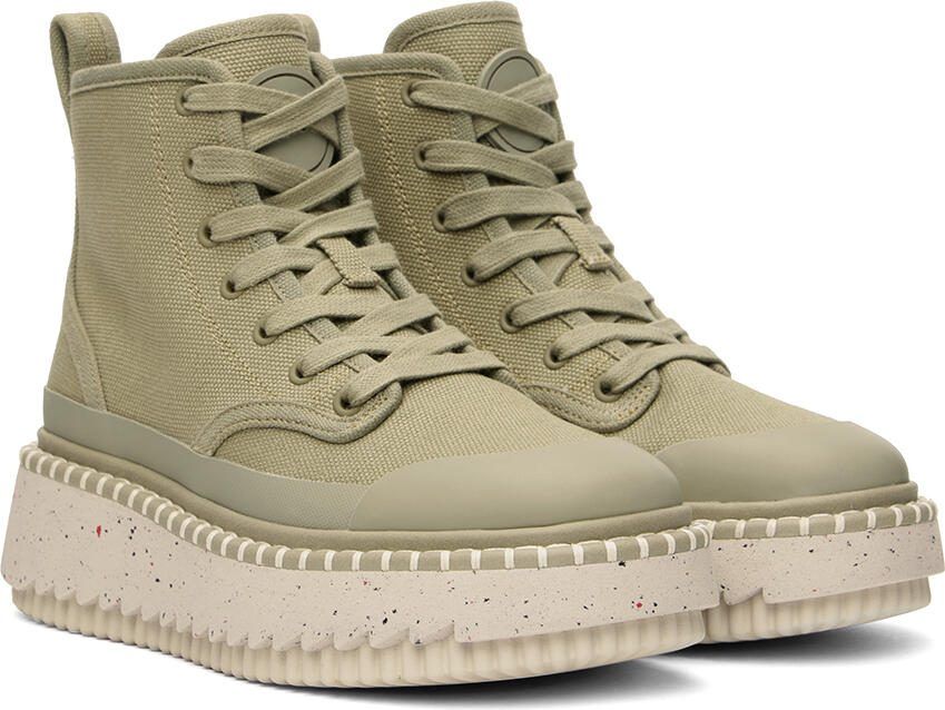 Chloé Khaki Lilli Desert Boots - Picture 2