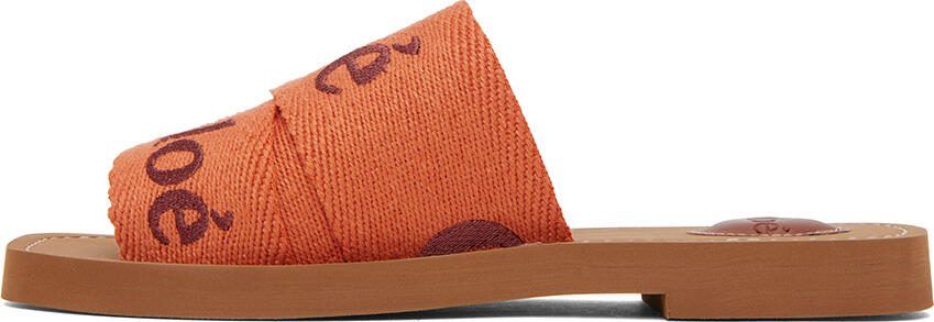 Chloé Orange Woody Mules - Picture 3