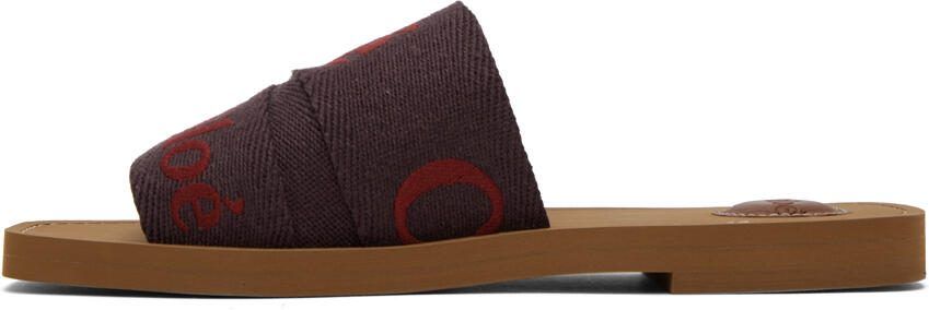 Chloé Purple Woody Sandals - Picture 3