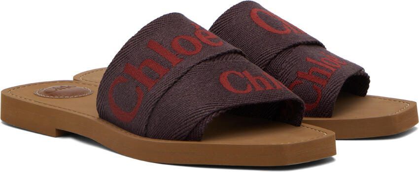 Chloé Purple Woody Sandals - Picture 2