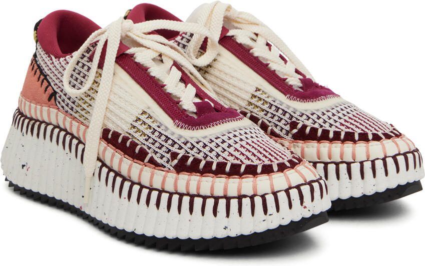Chloé Red Nama Sneakers - Picture 2