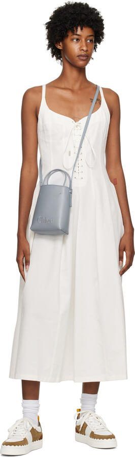 Chloé White  Brown Lauren Sneakers - Picture 4