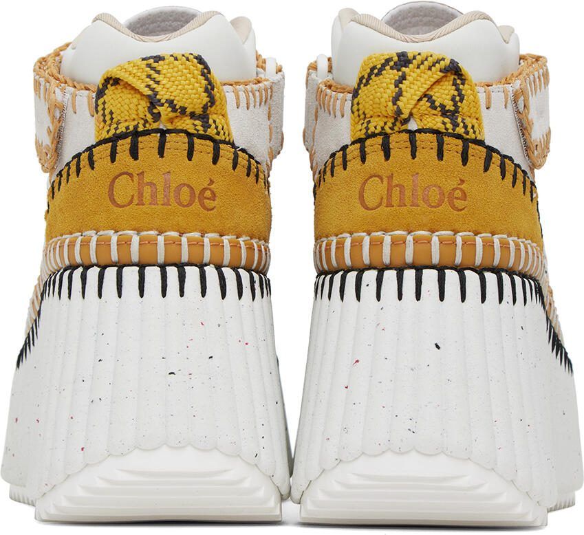 Chloé White  Yellow Nama Sneakers