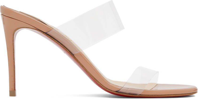 Christian Louboutin Beige Just Nothing 85 Sandals - Picture 5