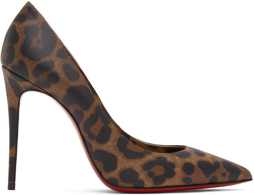 Christian Louboutin Beige Kate 100mm Heels - Picture 4