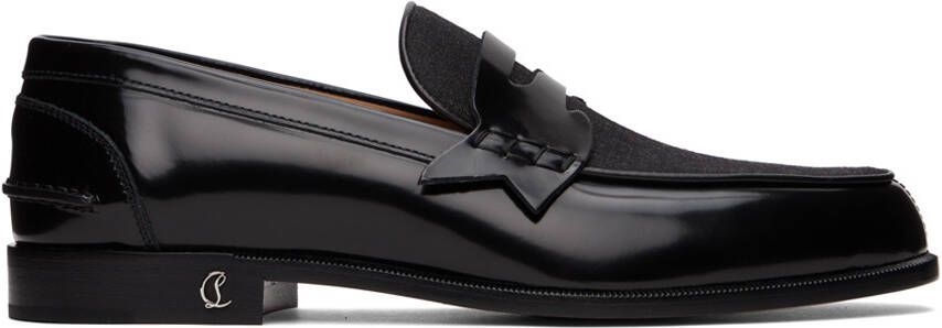 Christian Louboutin Black No Penny Loafers - Picture 5